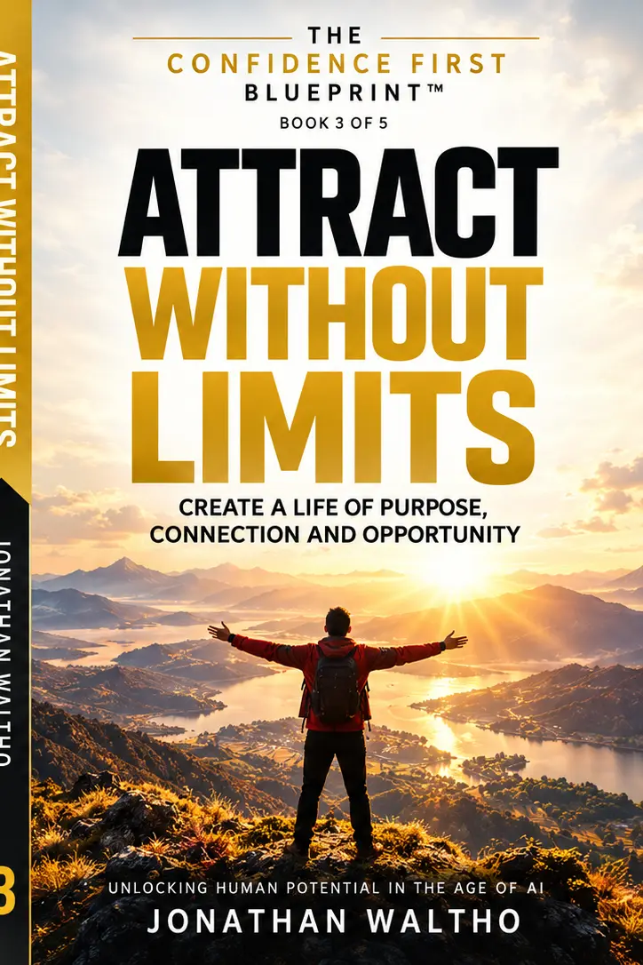 Attract Without Limits book cover in gold