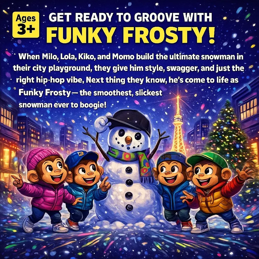 Funky Frosty children’s book artwork